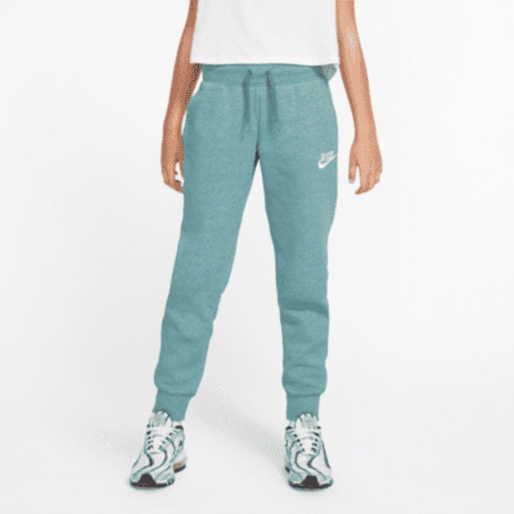Nike Other - Nike Girl's Mineral Teal Heather White Fleece Jogger/Sweatpants XL